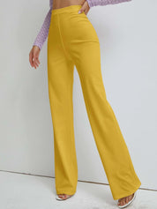 KOTTY Regular Fit Women Yellow Trousers 