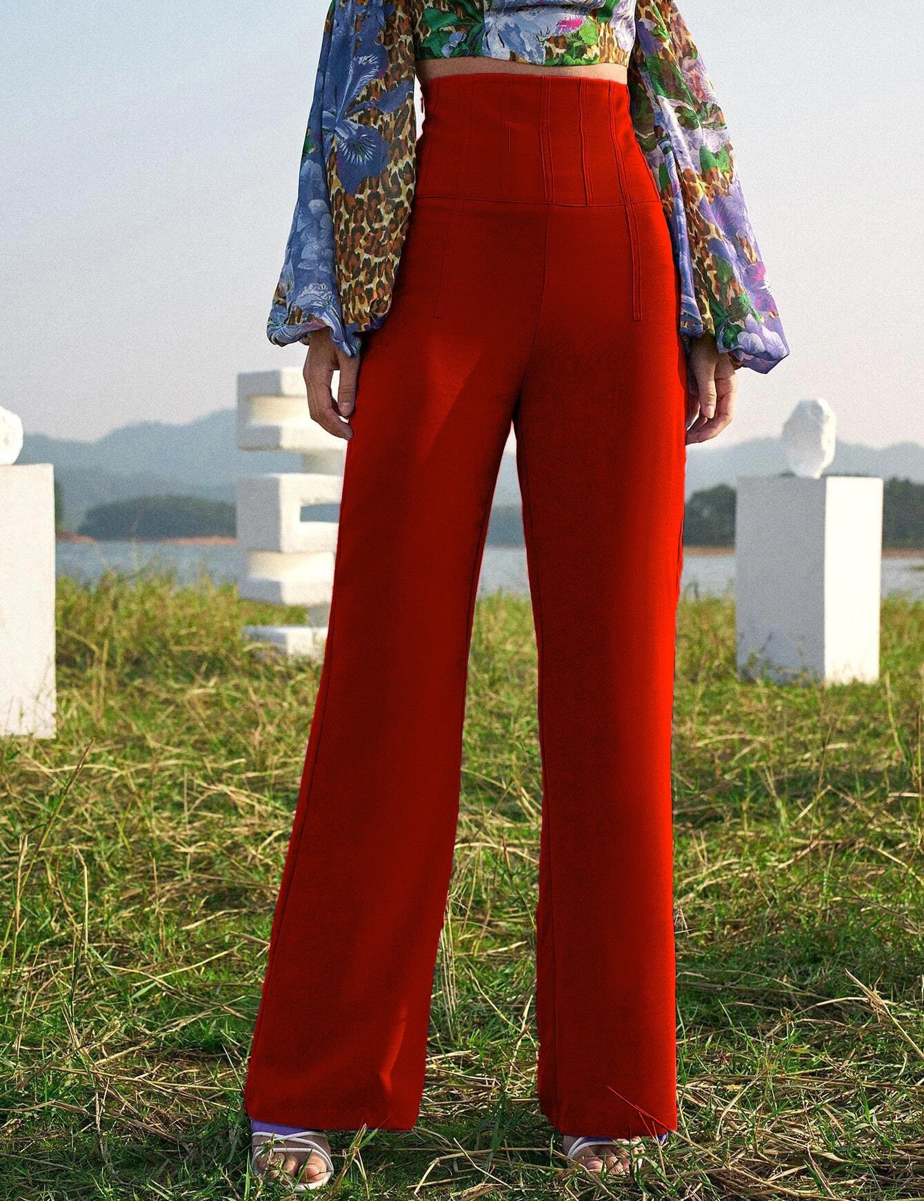 KOTTY Regular Fit Women Orange Trousers 