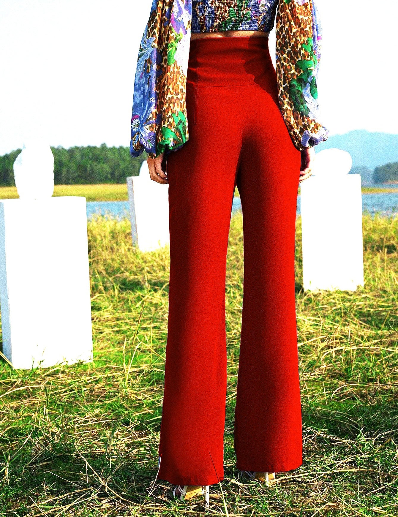 KOTTY Regular Fit Women Orange Trousers 