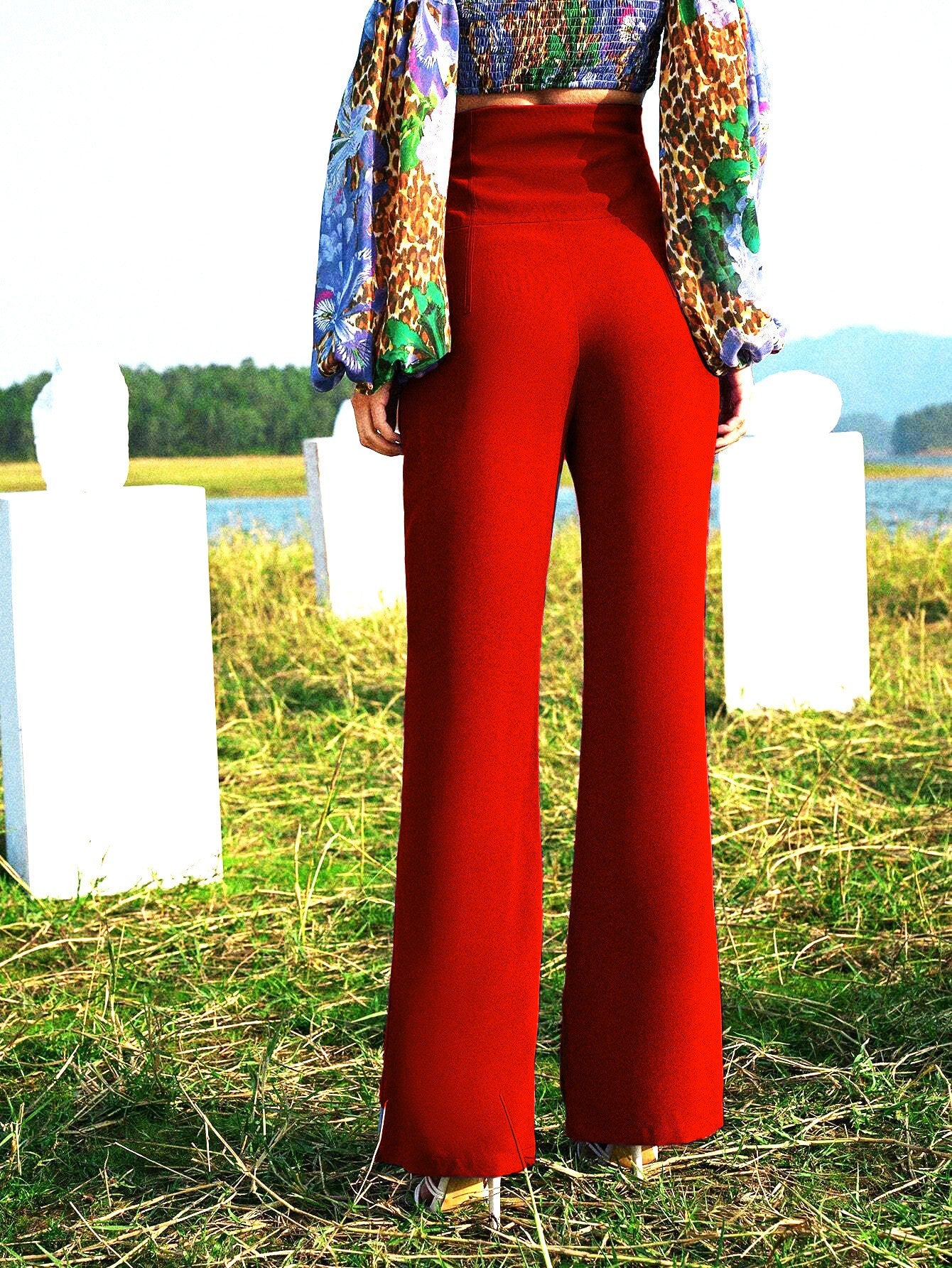KOTTY Regular Fit Women Orange Trousers 