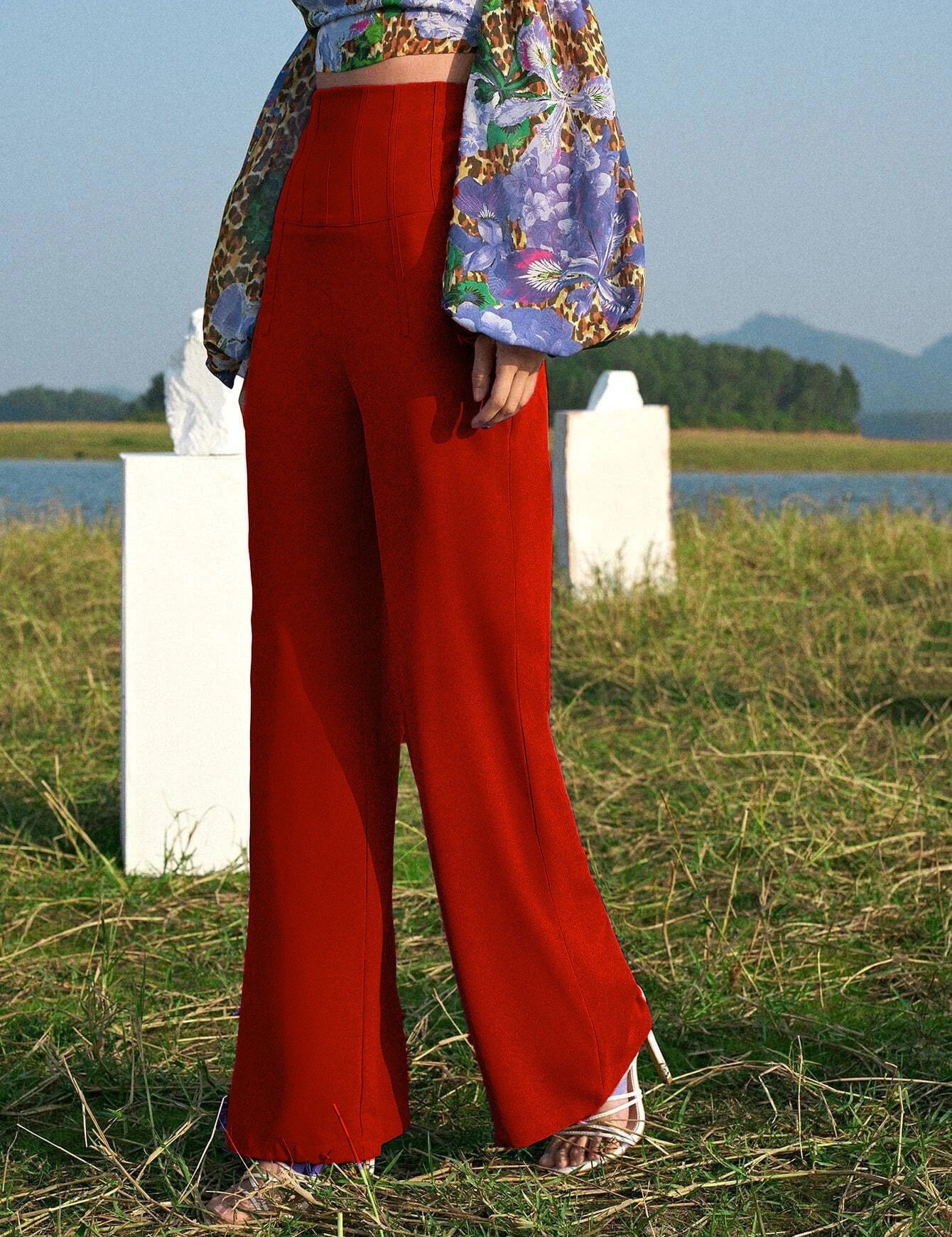KOTTY Regular Fit Women Orange Trousers 
