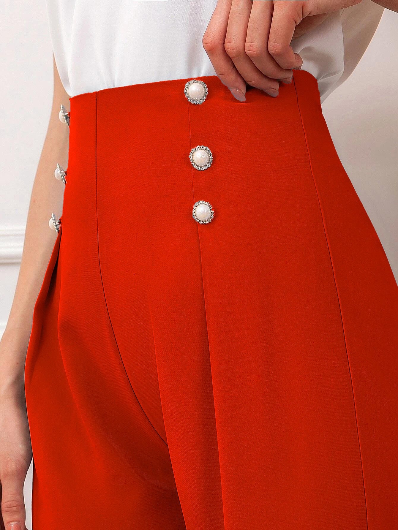 KOTTY Regular Fit Women Orange Trousers 