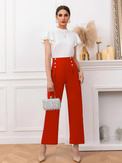 KOTTY Regular Fit Women Orange Trousers 