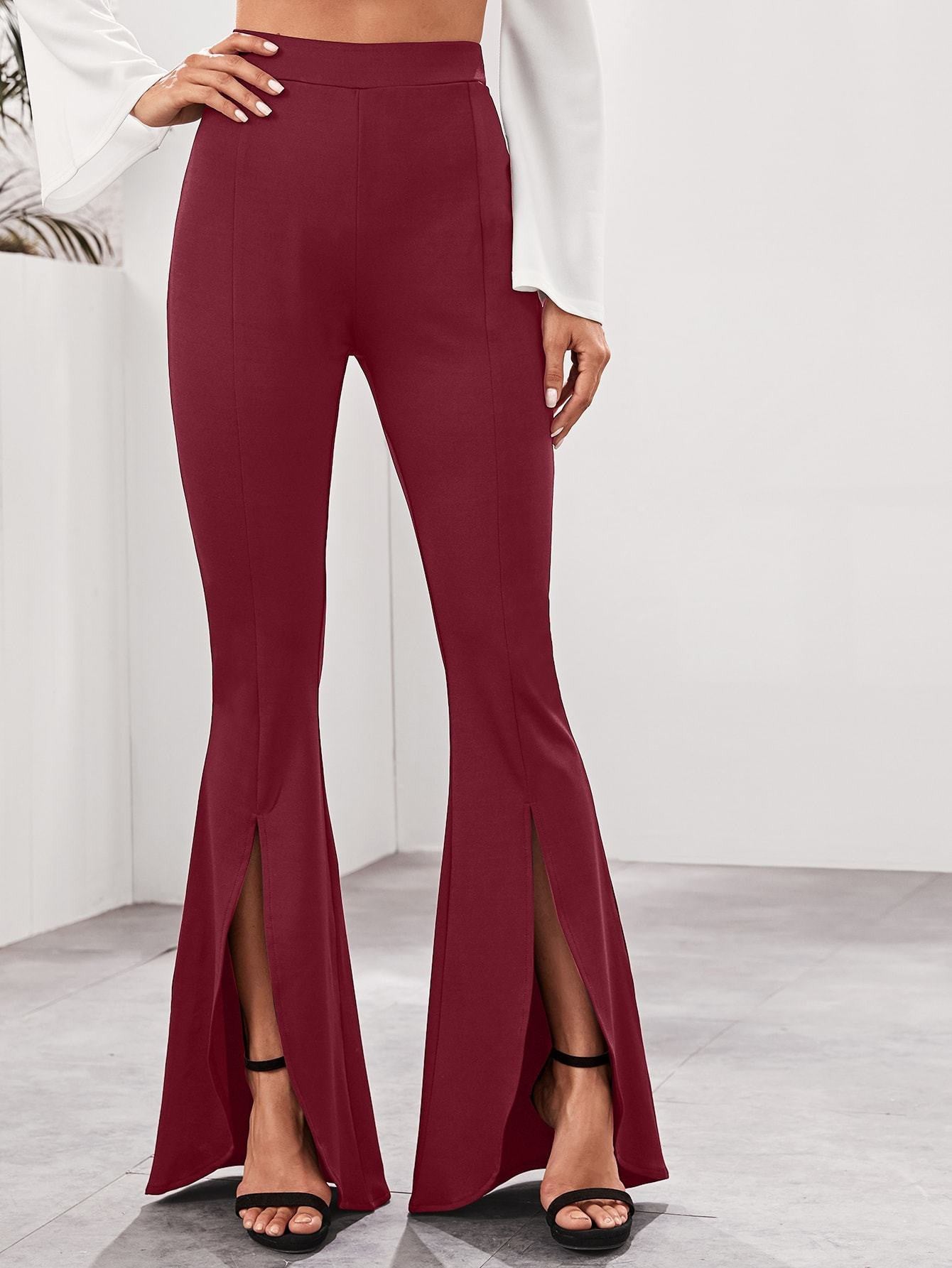 KOTTY Womens Solid Attractive High Rise Pant