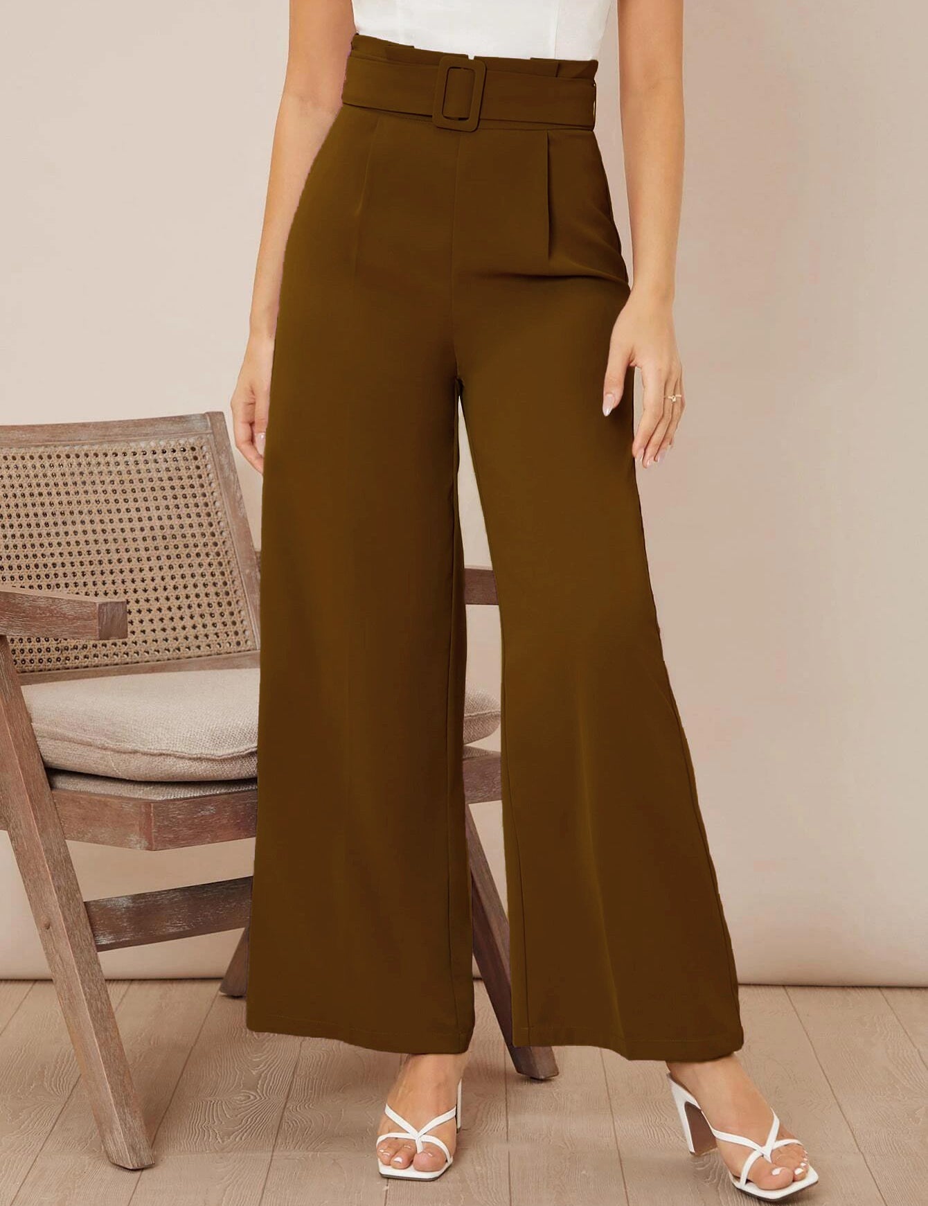 KOTTY Regular Fit Women Brown Trousers 