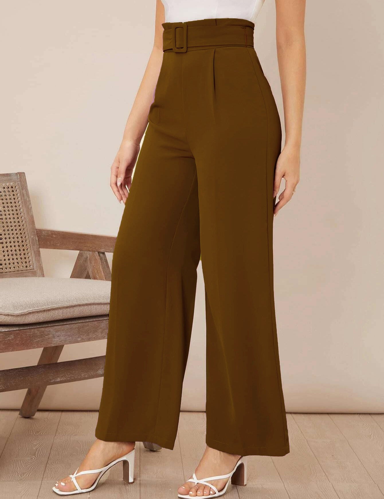 KOTTY Regular Fit Women Brown Trousers 