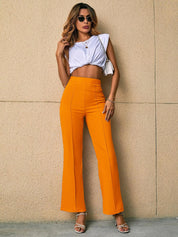 KOTTY Regular Fit Women Yellow Trousers 
