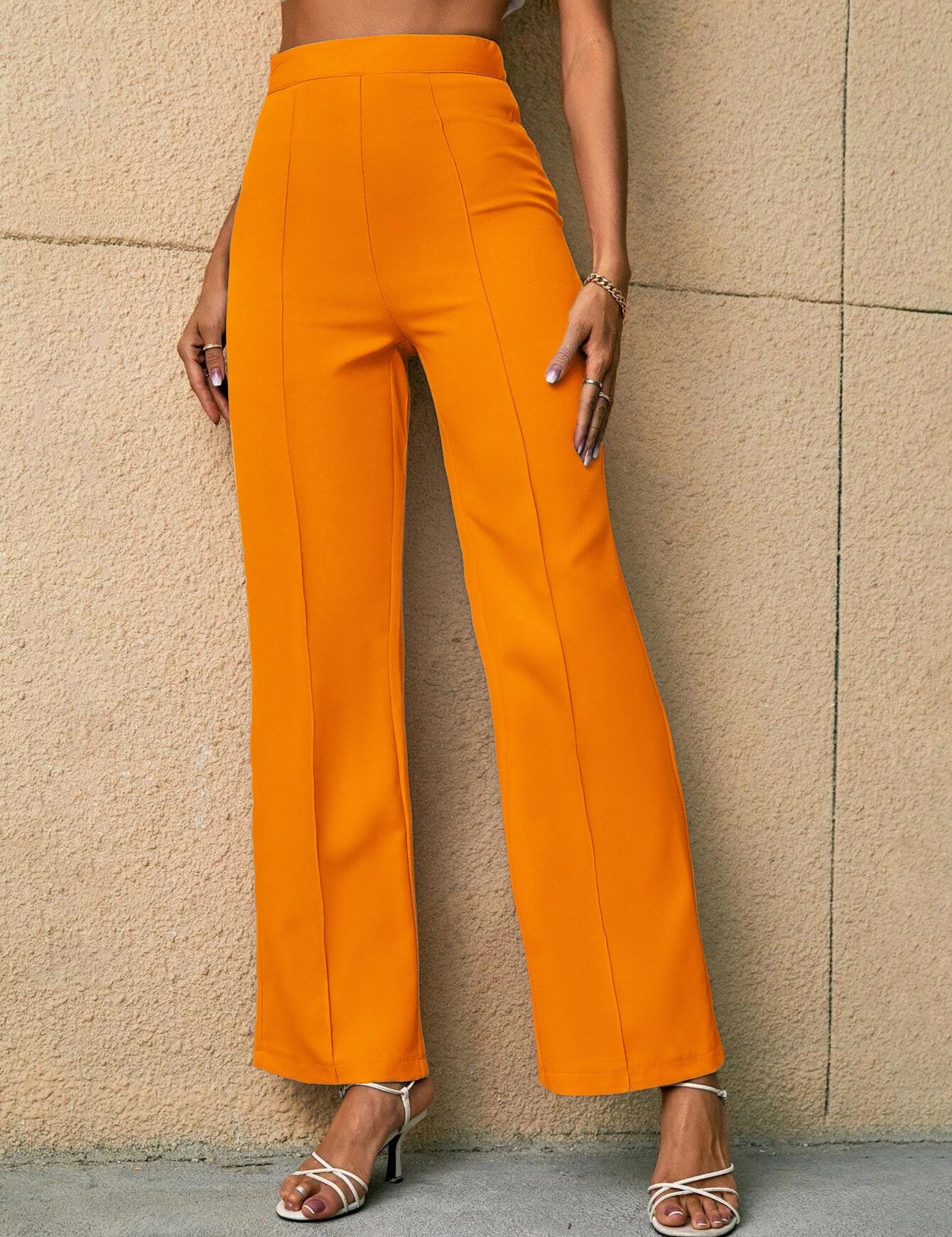 KOTTY Regular Fit Women Yellow Trousers 
