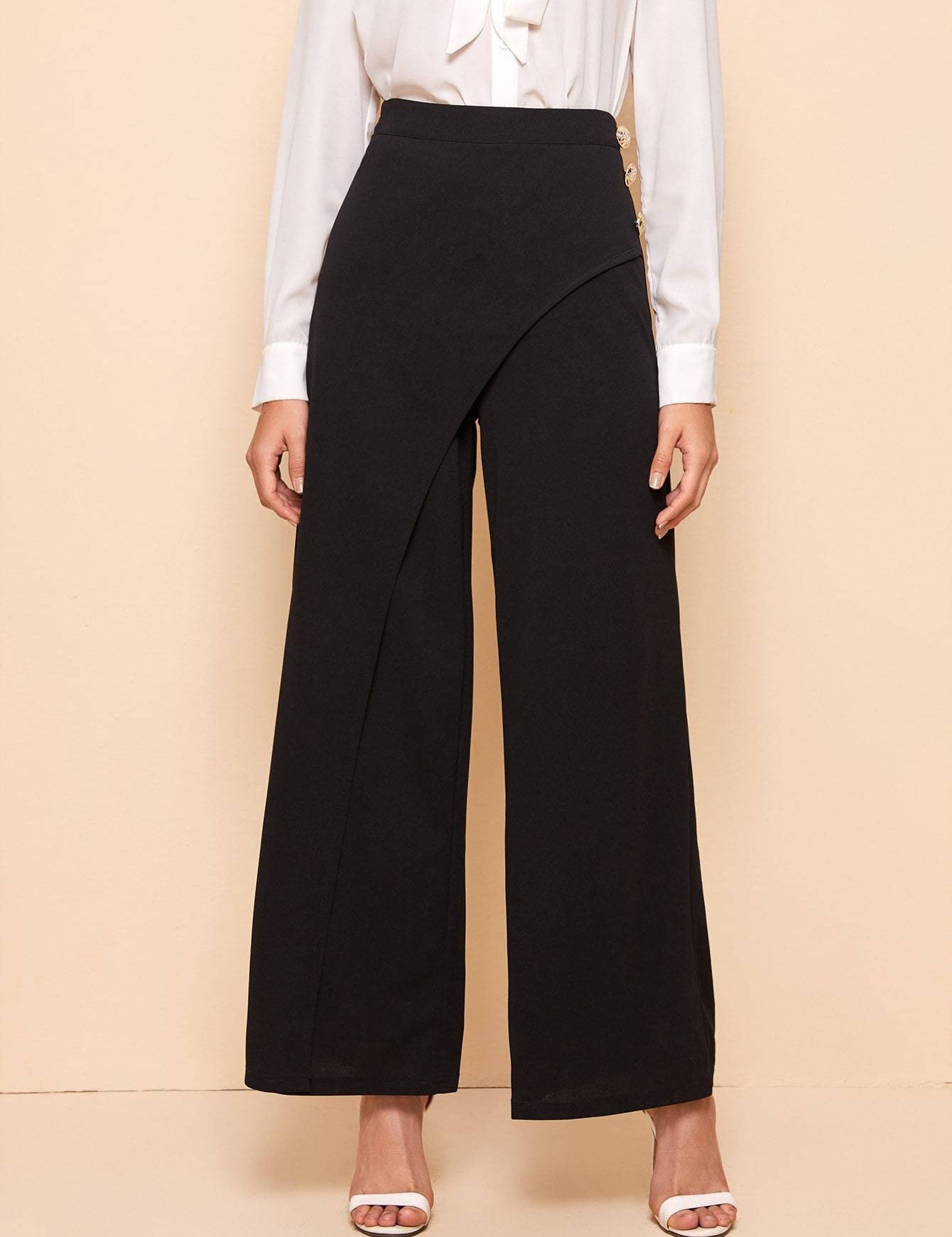 KOTTY Womens Solid Attractive High Rise Pant