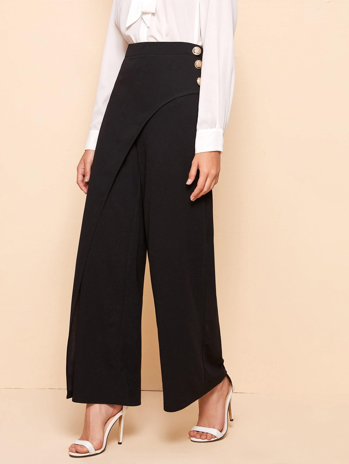 KOTTY Womens Solid Attractive High Rise Pant
