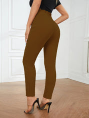 KOTTY Skinny Fit Women Brown Trousers 