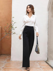 KOTTY Regular Fit Women Black Trousers 