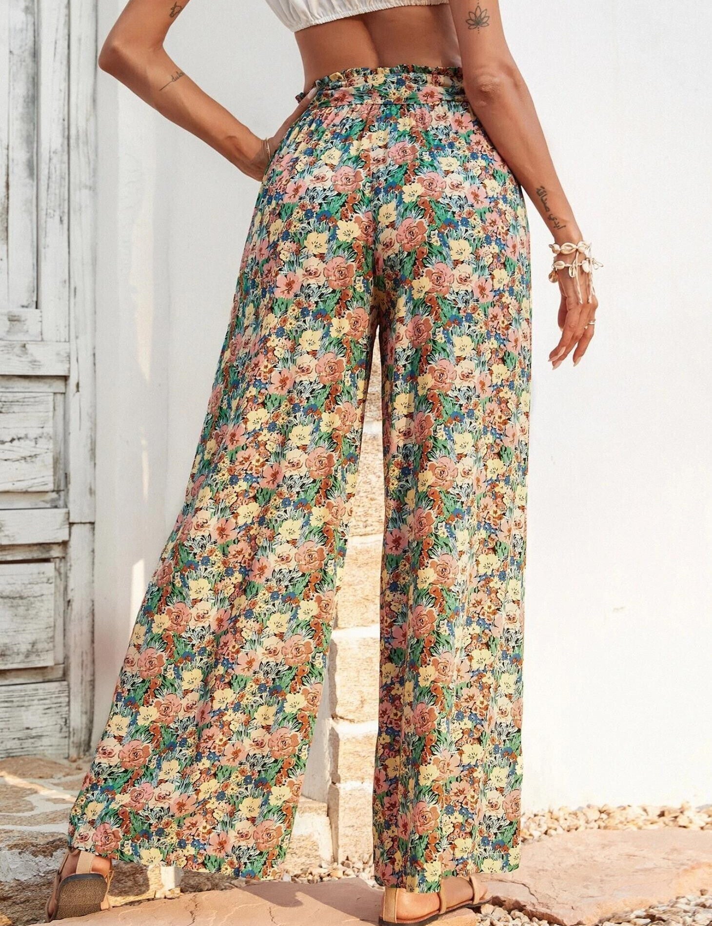 KOTTY Regular Fit Women Multicolor Trousers 