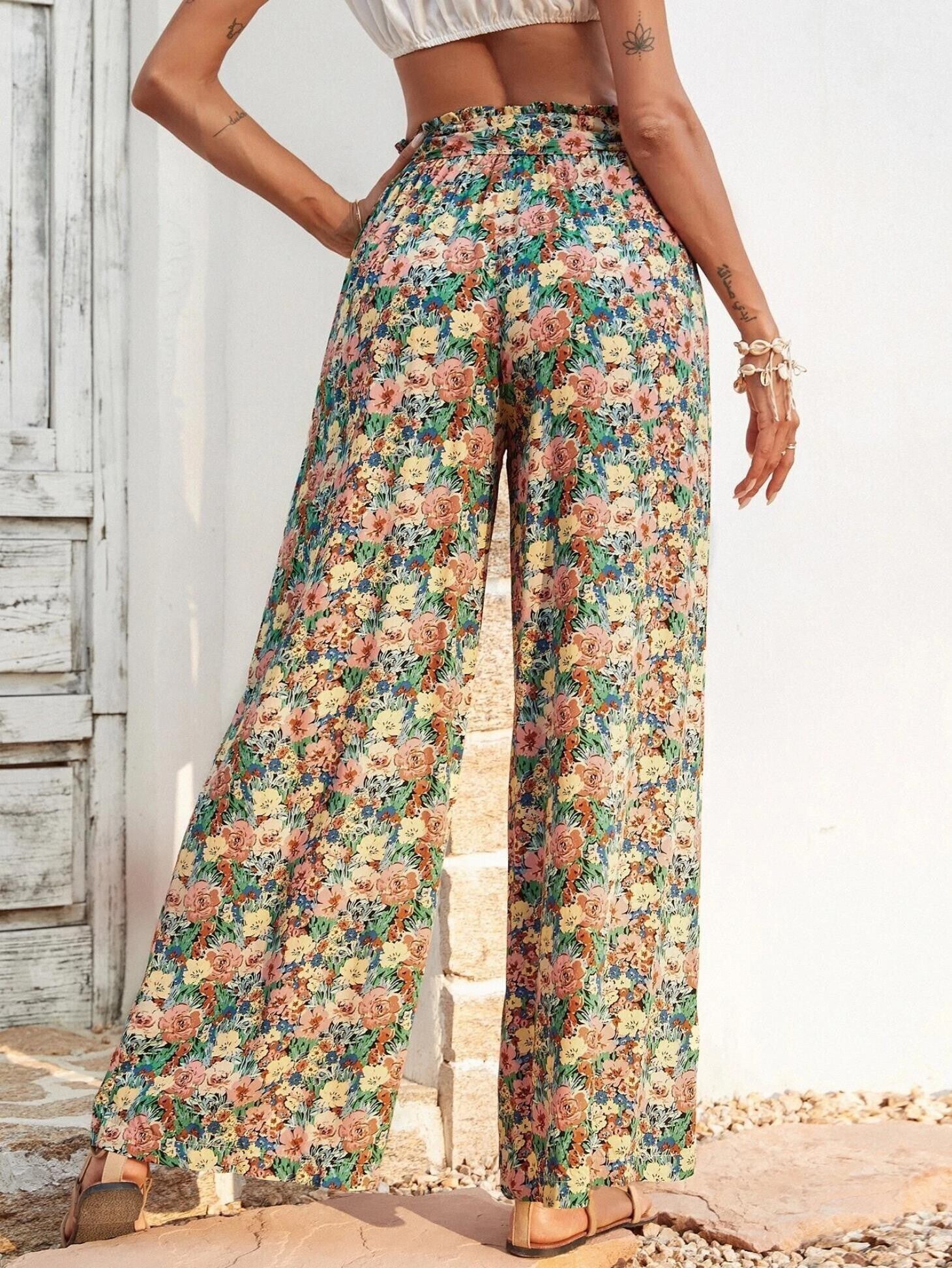 KOTTY Regular Fit Women Multicolor Trousers 