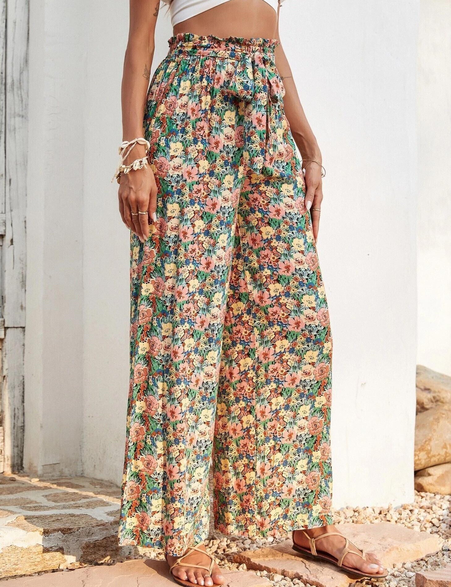 KOTTY Regular Fit Women Multicolor Trousers 