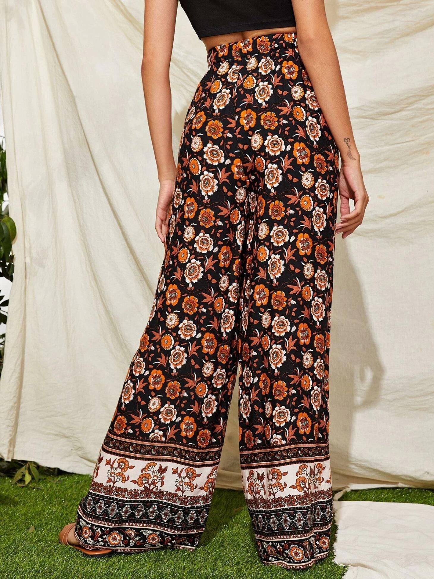 KOTTY Regular Fit Women Multicolor Trousers 