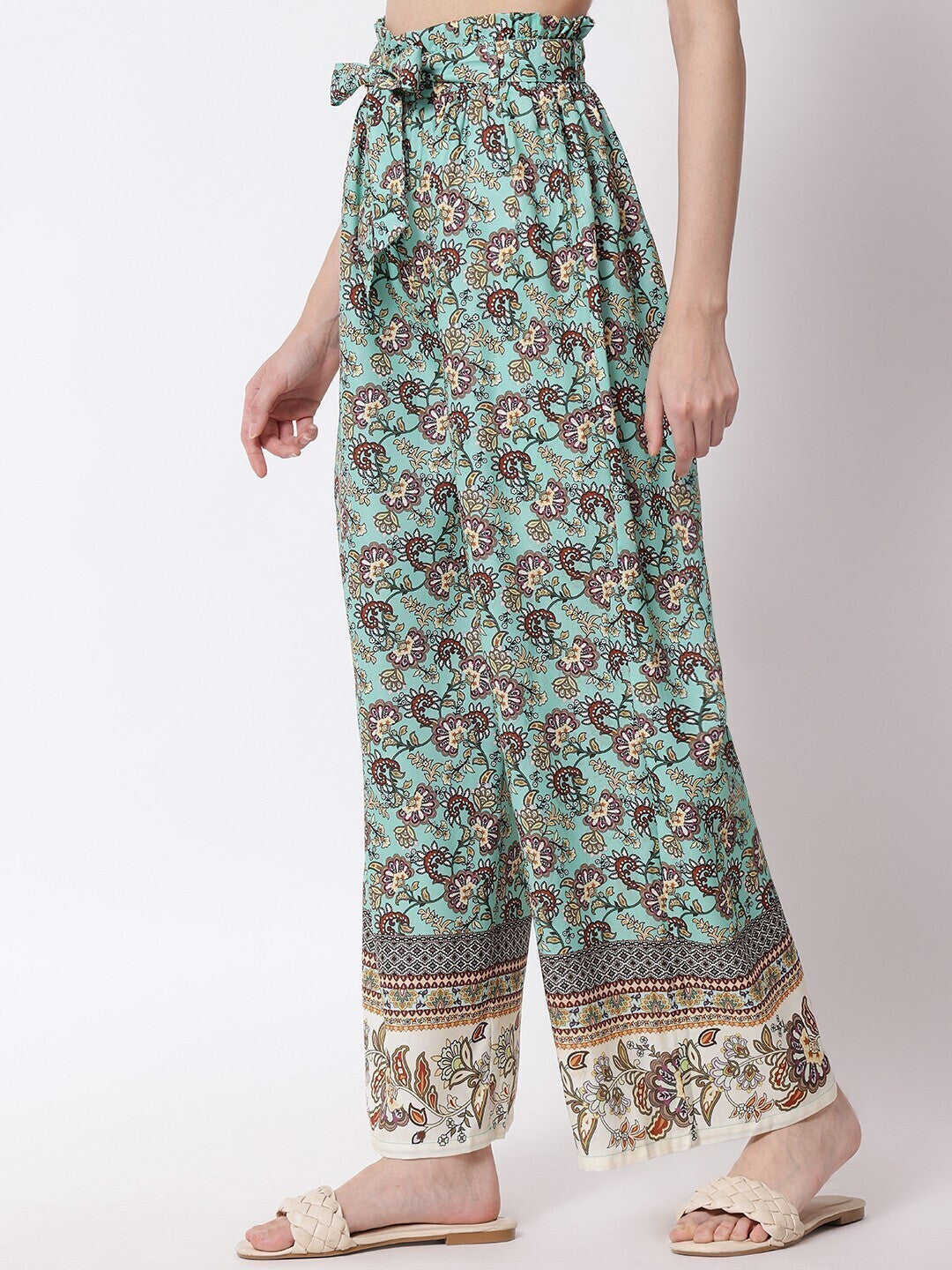 KOTTY Regular Fit Women Multicolor Trousers 
