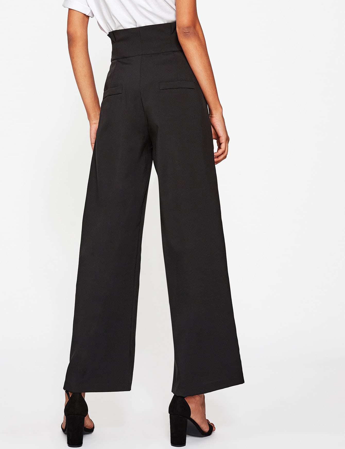 KOTTY Womens Solid Attractive High Rise Pant