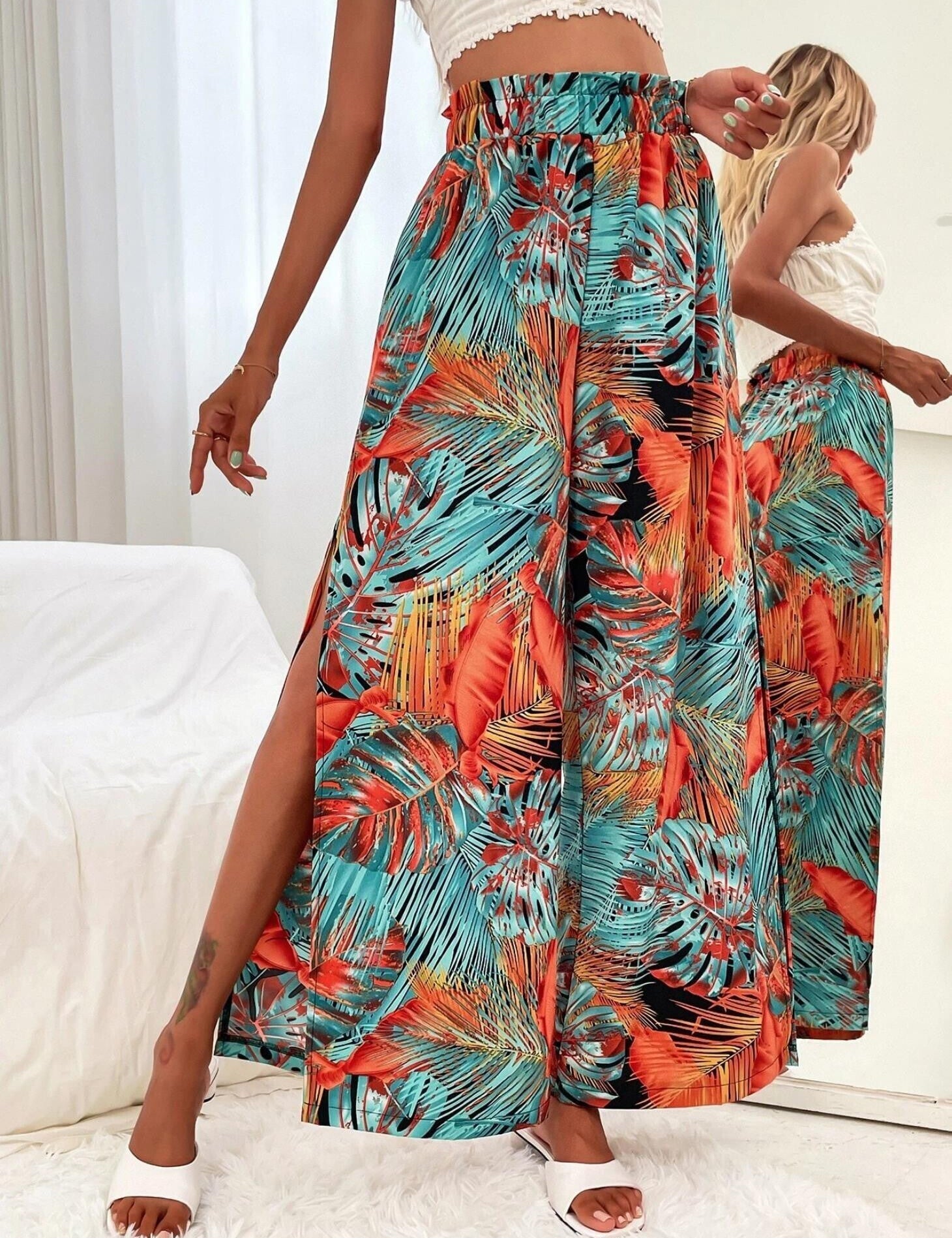 KOTTY Regular Fit Women Multicolor Trousers 