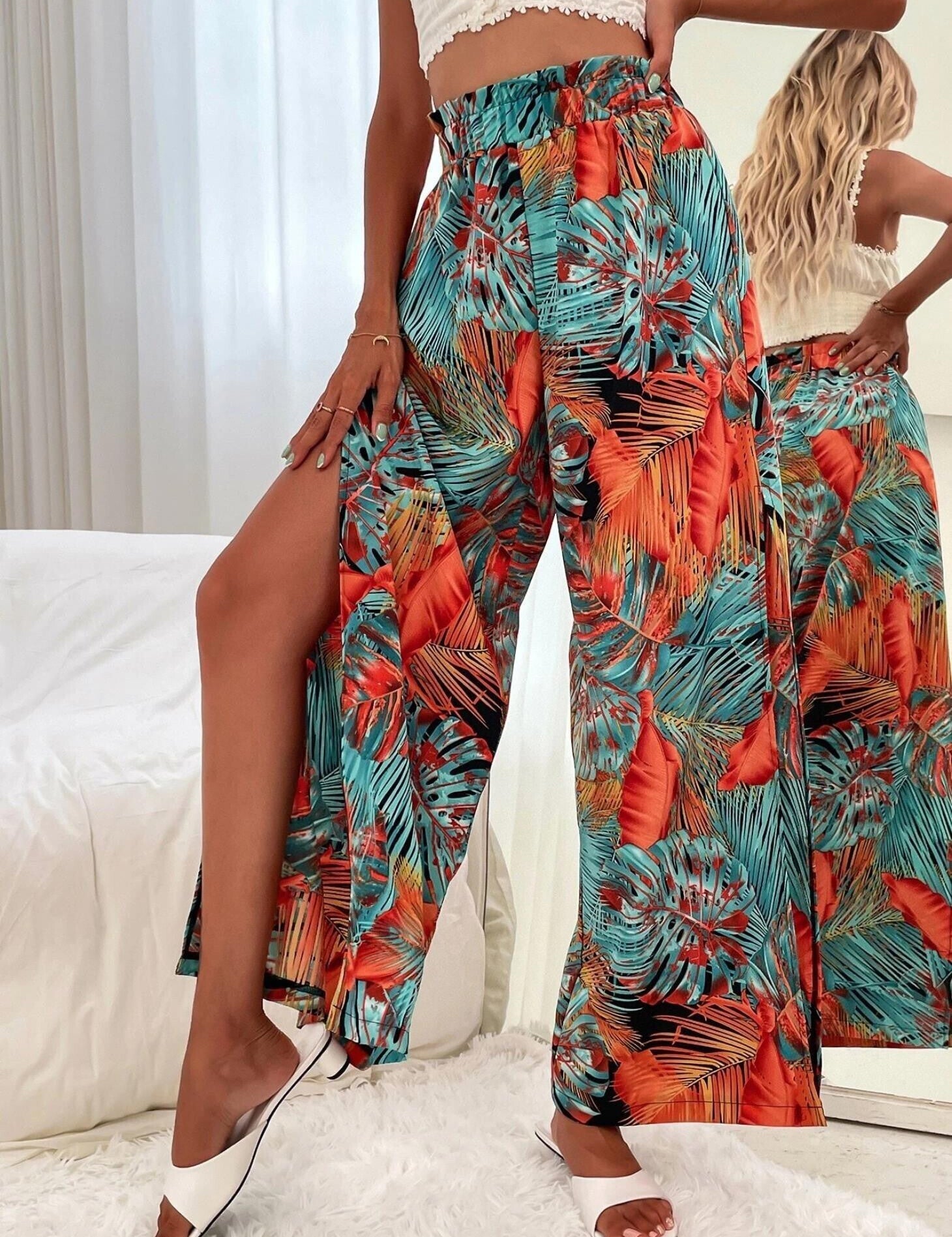 KOTTY Regular Fit Women Multicolor Trousers 