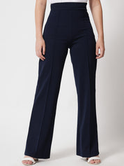 KOTTY Regular Fit Women Dark Blue Trousers 
