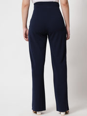 KOTTY Regular Fit Women Dark Blue Trousers 