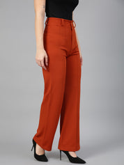 KOTTY Regular Fit Women Red Trousers 