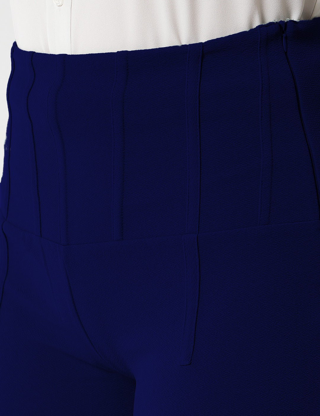 KOTTY Regular Fit Women Dark Blue Trousers 