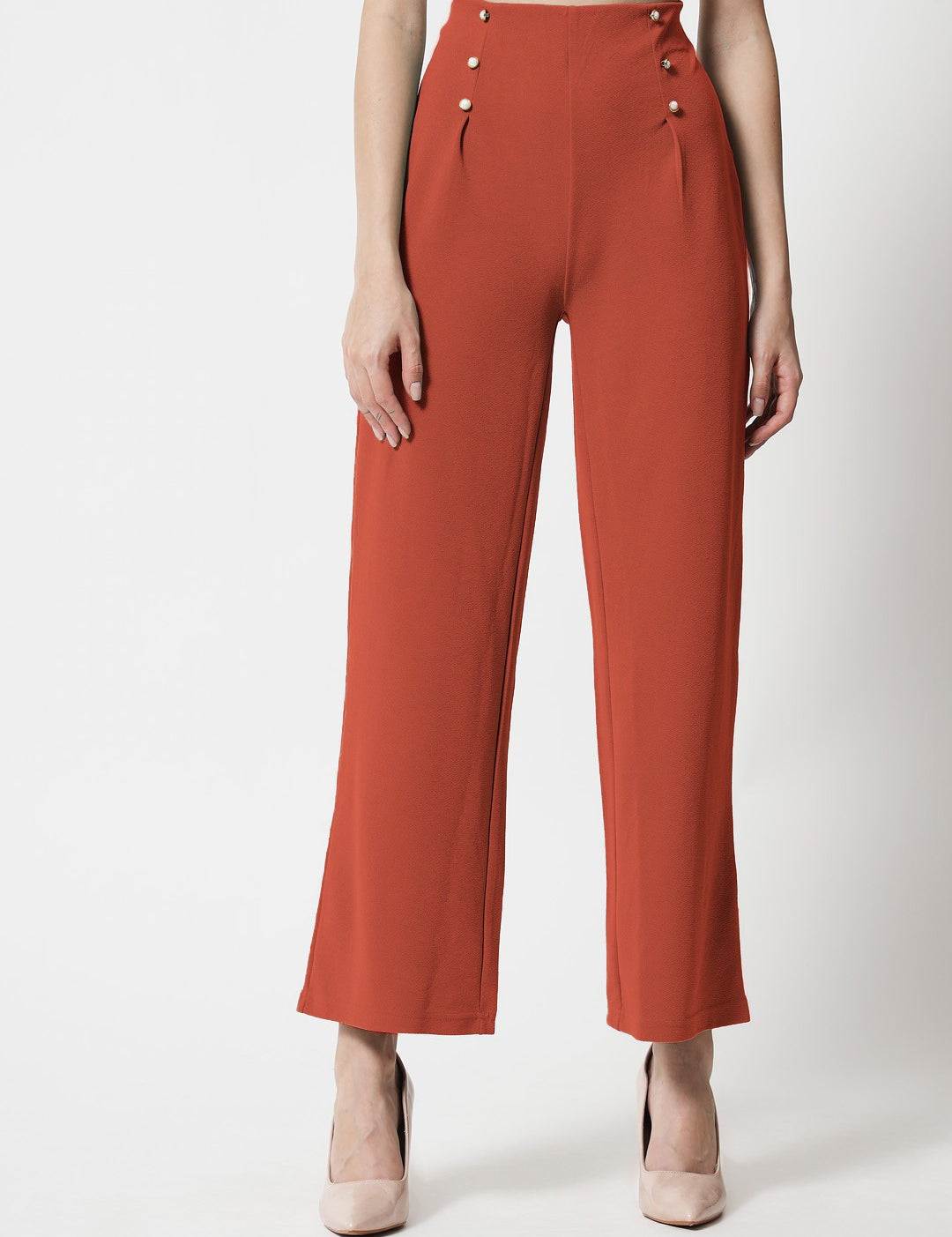 KOTTY Regular Fit Women Pink Trousers 