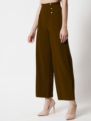 KOTTY Regular Fit Women Brown Trousers 