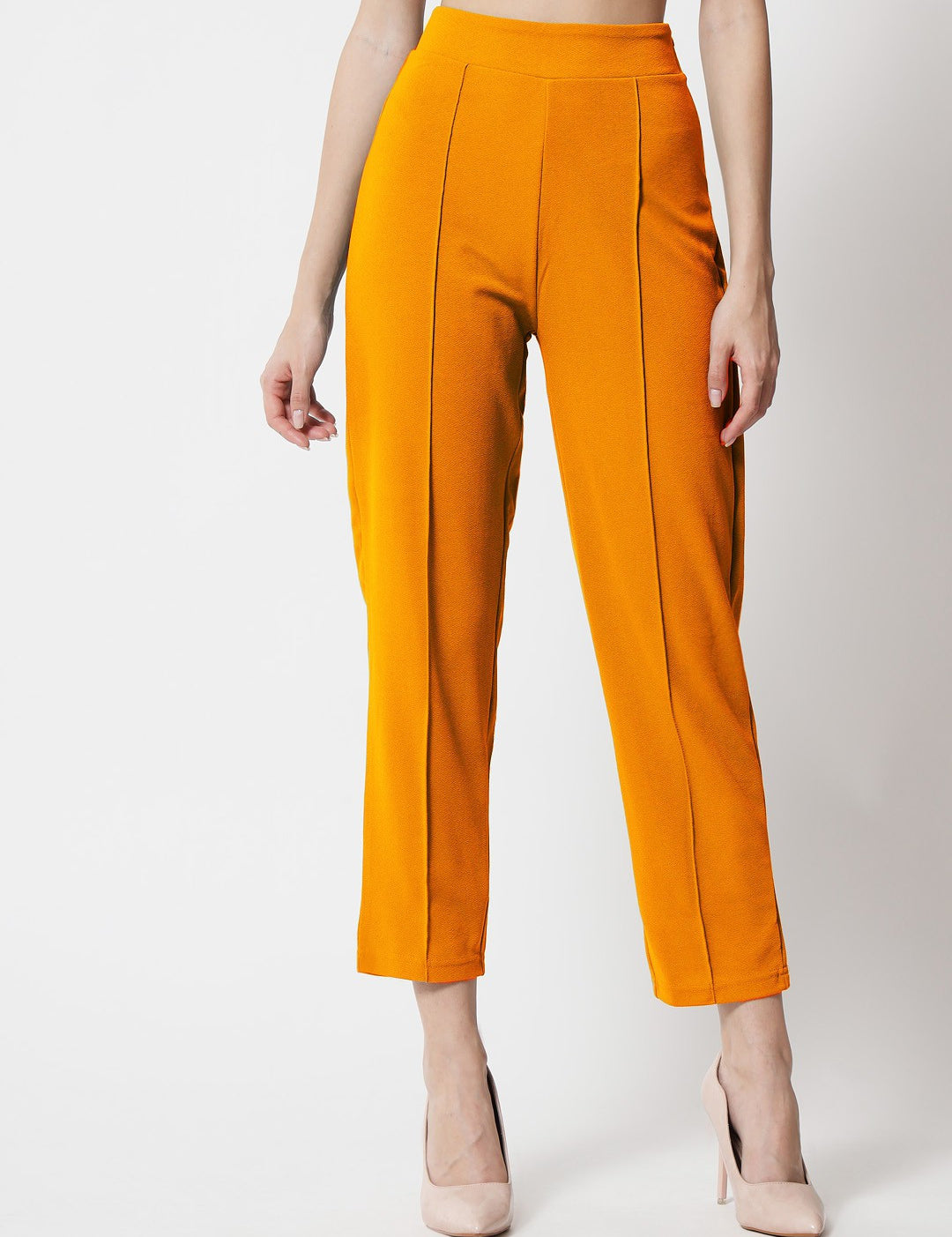 KOTTY Regular Fit Women Yellow Trousers 