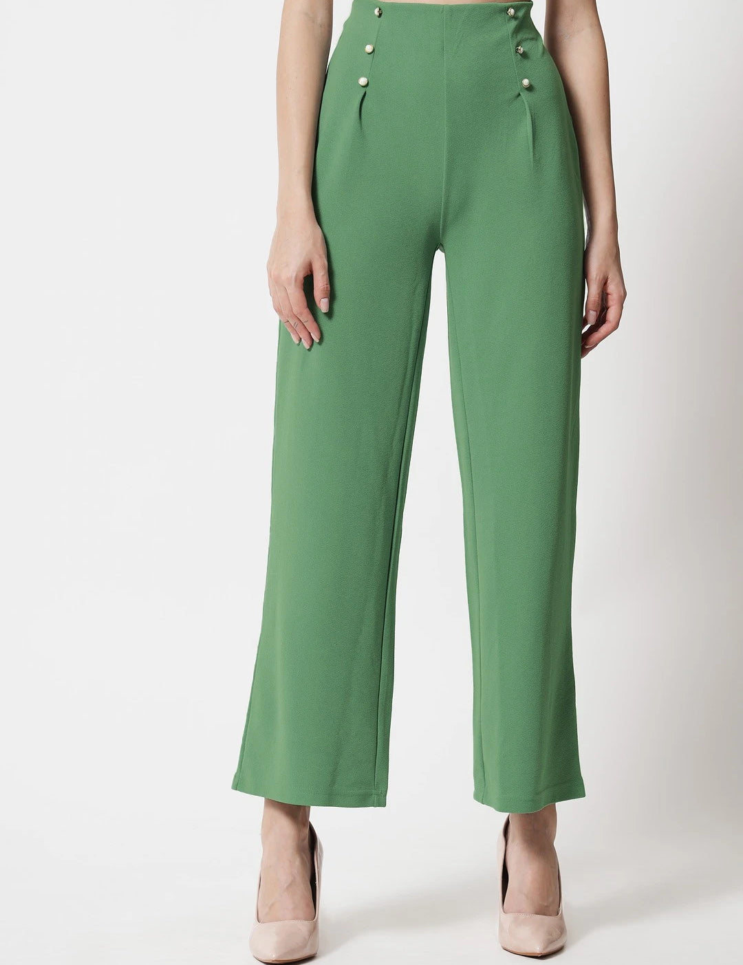 KOTTY Regular Fit Women Green Trousers 