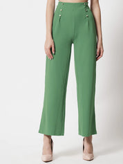 KOTTY Regular Fit Women Green Trousers 