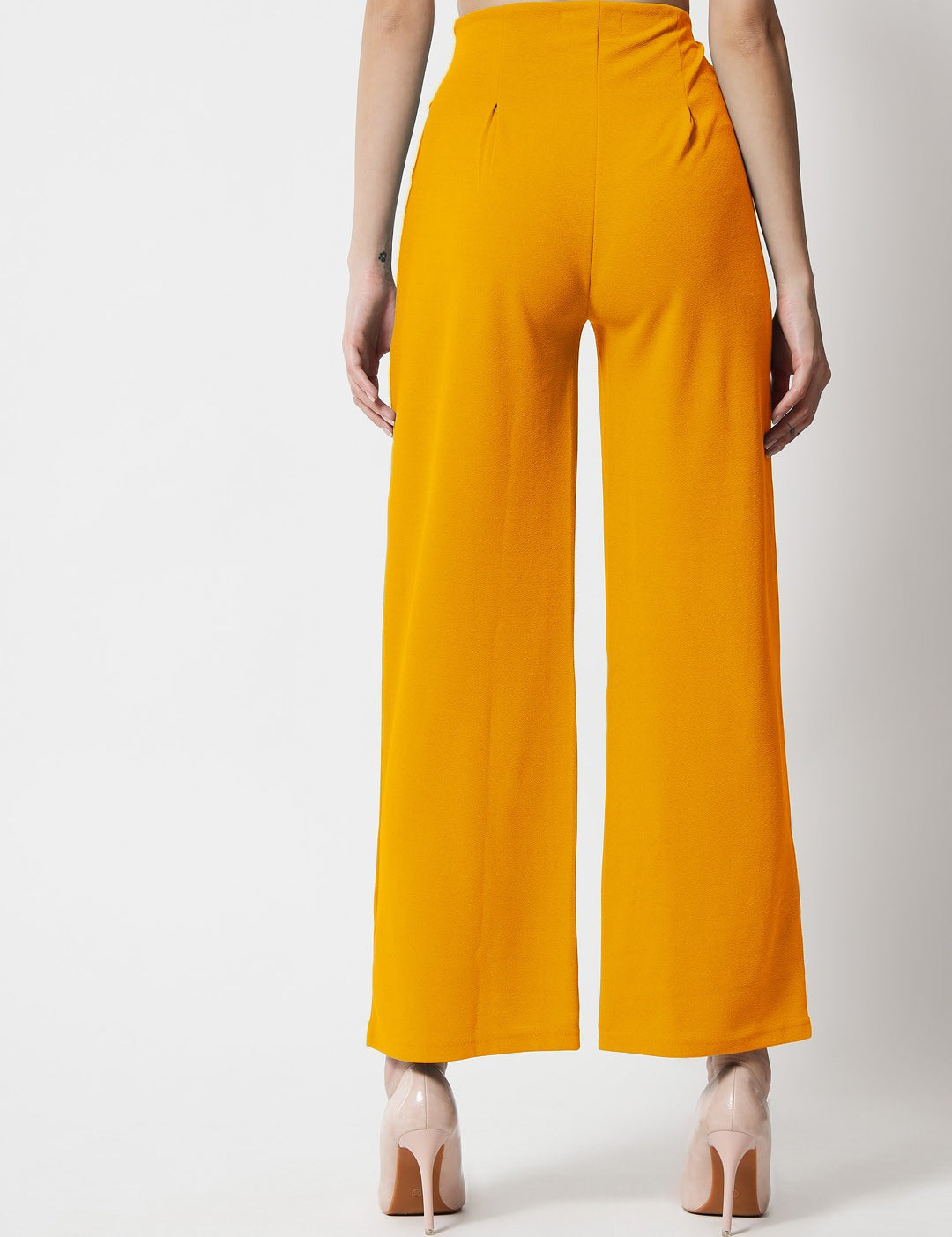 KOTTY Regular Fit Women Yellow Trousers 