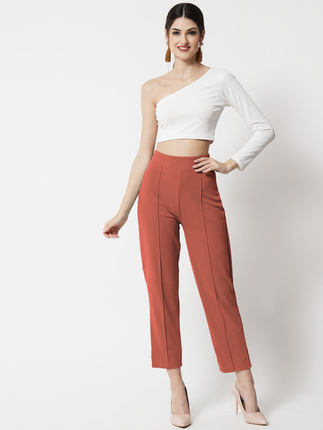 KOTTY Regular Fit Women Pink Trousers 
