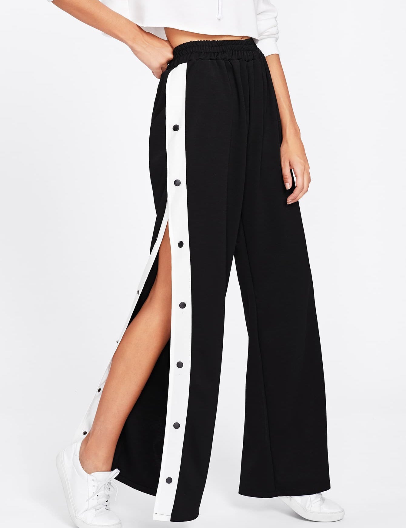 KOTTY Womens Solid Attractive High Rise Pant