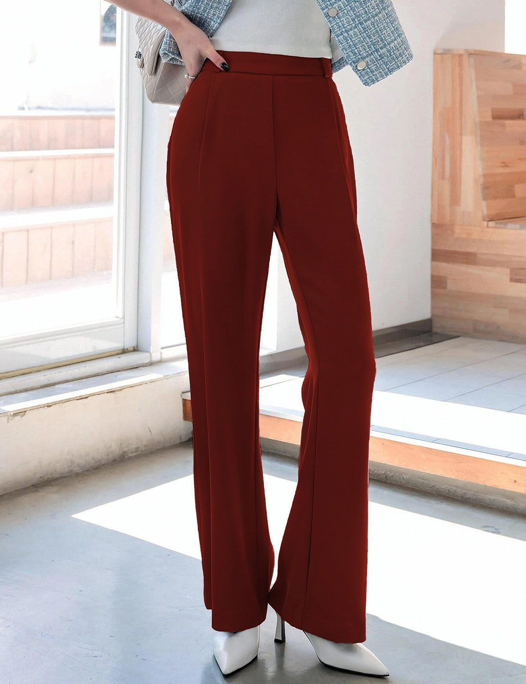 KOTTY Regular Fit Women Brown Trousers 