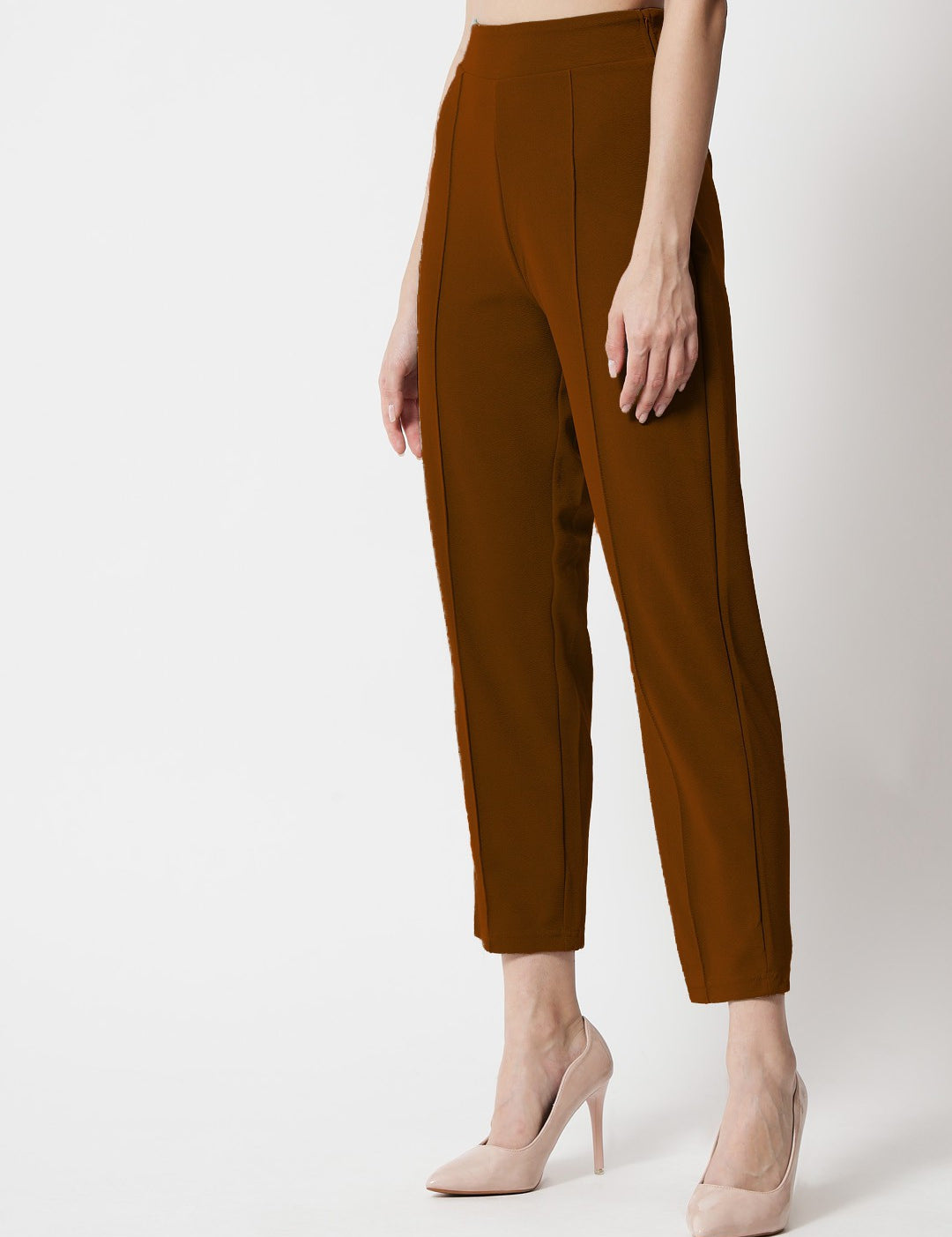 KOTTY Regular Fit Women Brown Trousers 