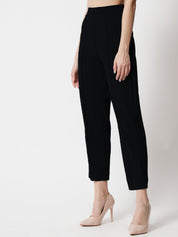 KOTTY Regular Fit Women Black Trousers 