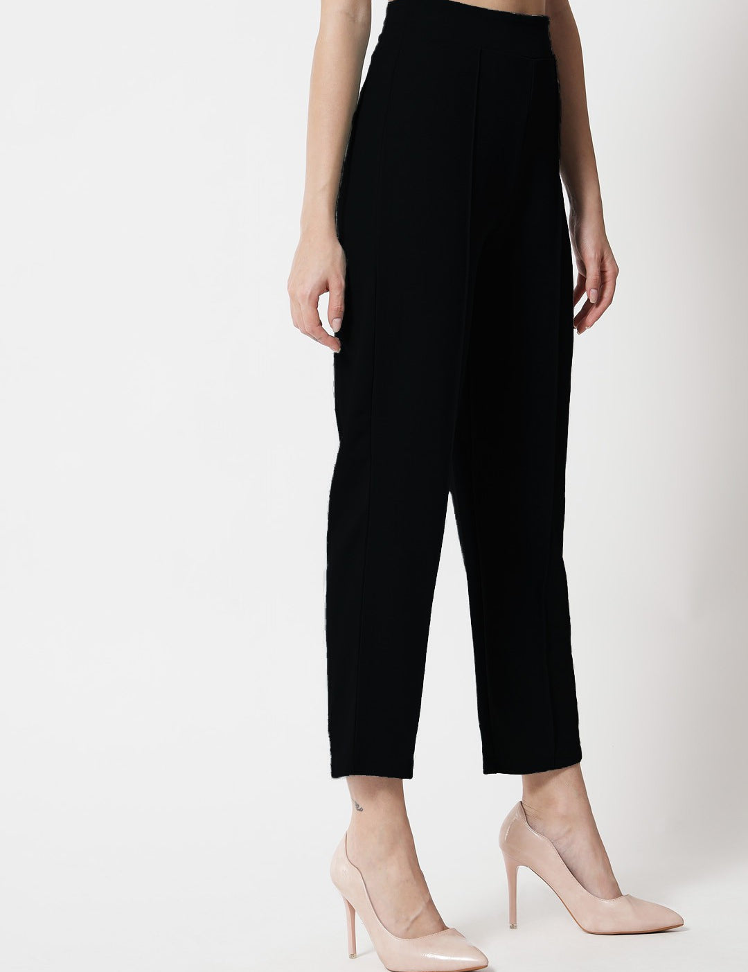 KOTTY Regular Fit Women Black Trousers 