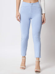 KOTTY Skinny Fit Women Light Blue Trousers 