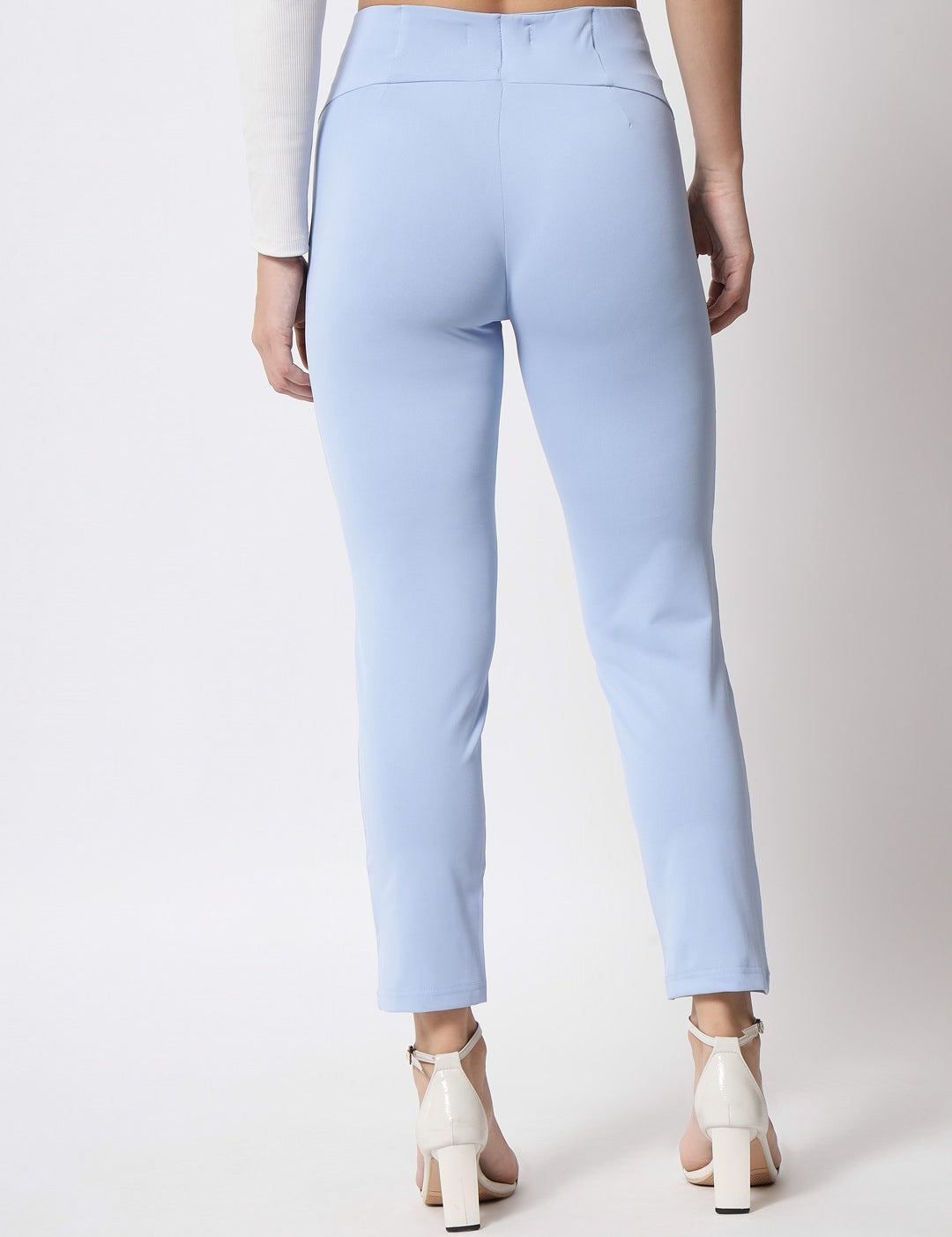 KOTTY Skinny Fit Women Light Blue Trousers 