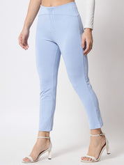 KOTTY Skinny Fit Women Light Blue Trousers 