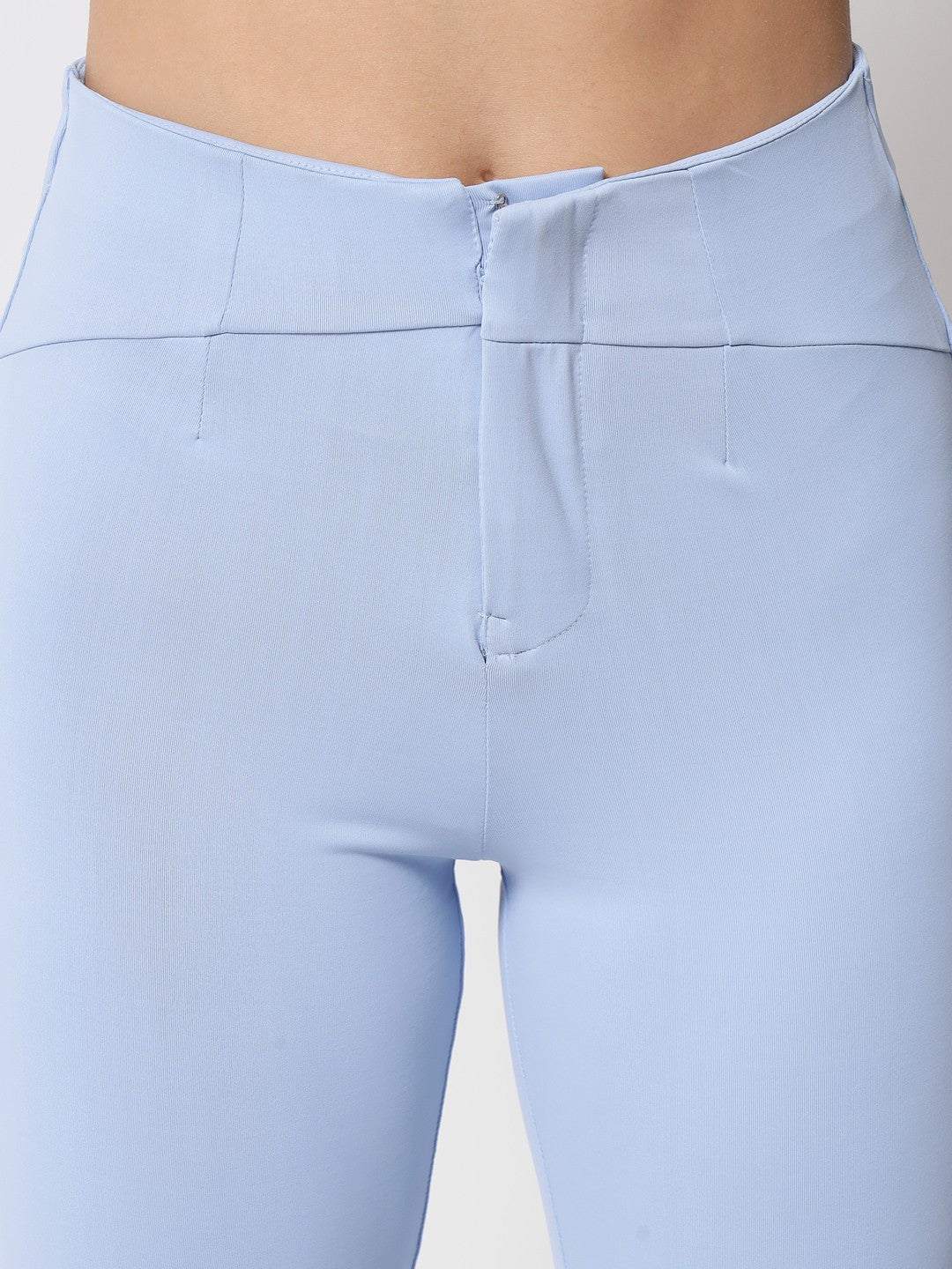 KOTTY Skinny Fit Women Light Blue Trousers 