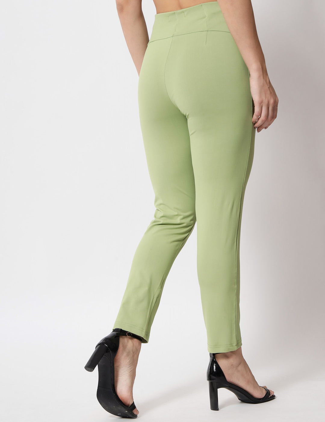 KOTTY Womens Solid Attractive High Rise Pant