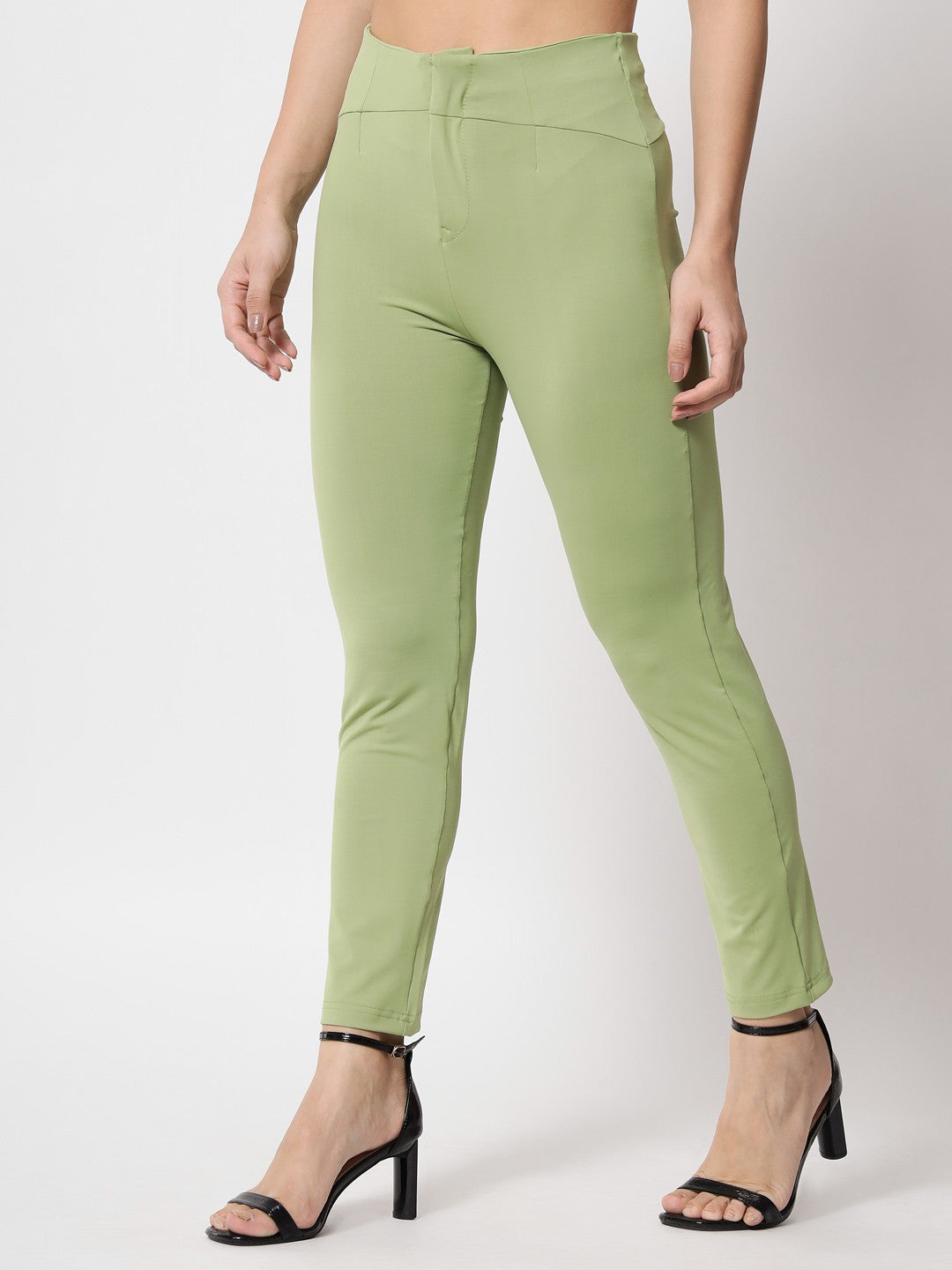 KOTTY Womens Solid Attractive High Rise Pant