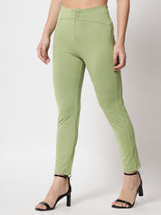 KOTTY Womens Solid Attractive High Rise Pant