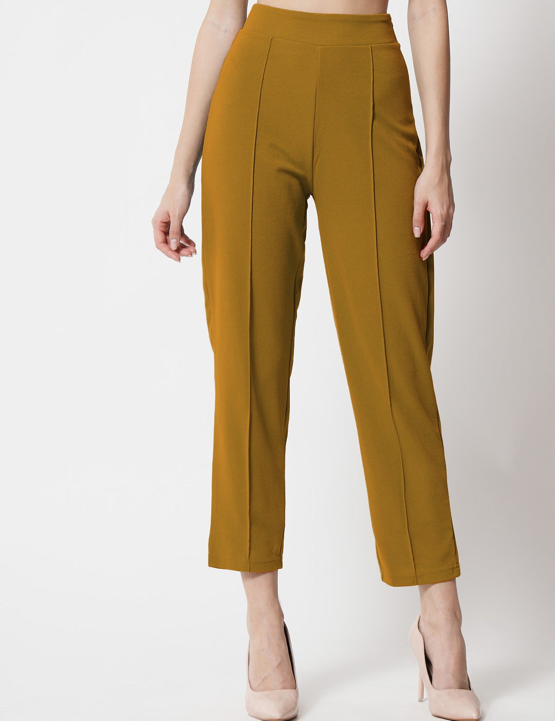 KOTTY Womens Solid Attractive High Rise Pant