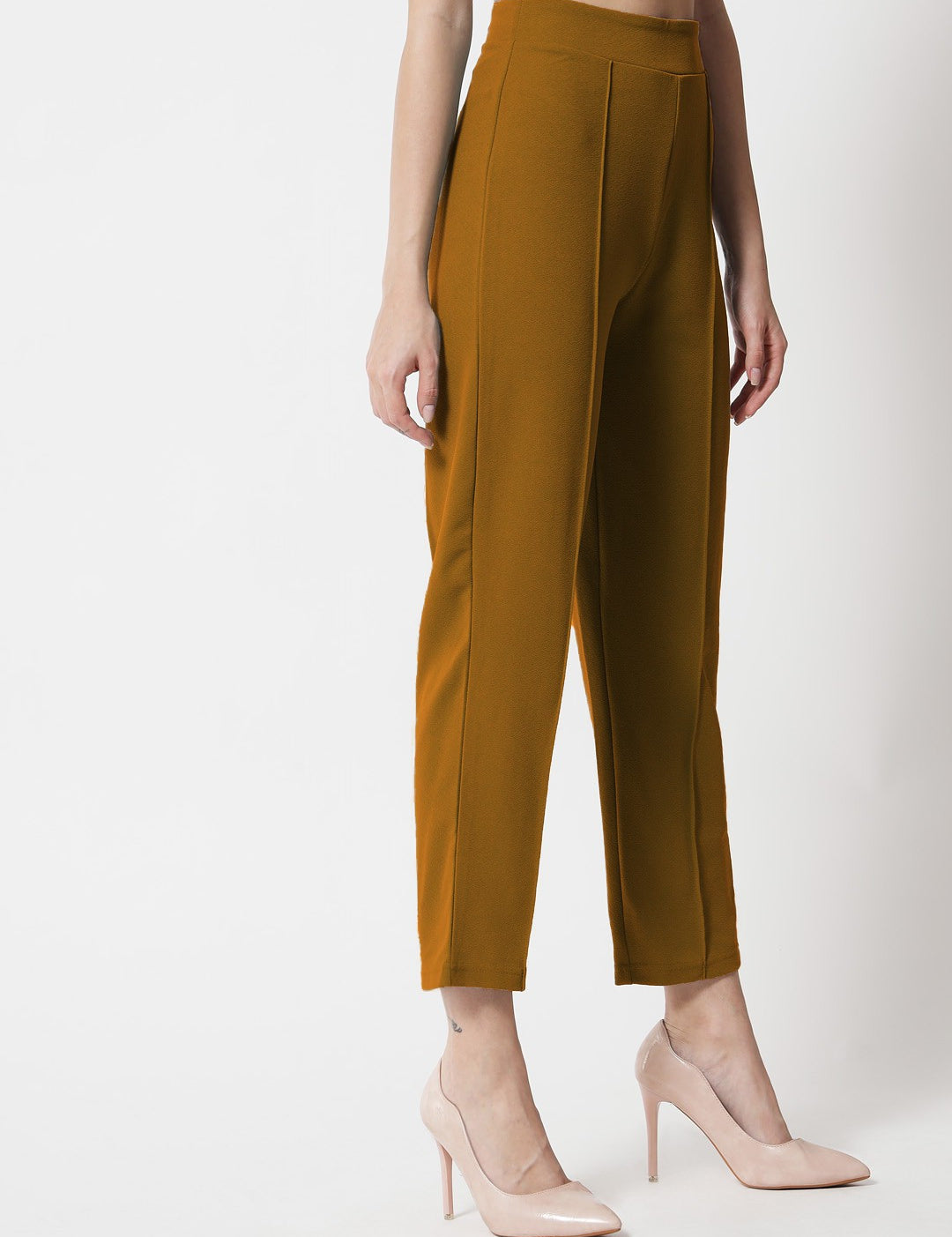 KOTTY Womens Solid Attractive High Rise Pant