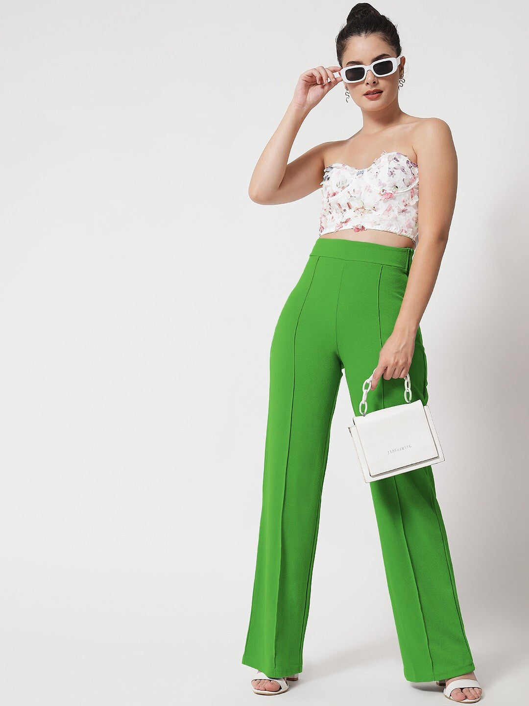 KOTTY Regular Fit Women Green Trousers 